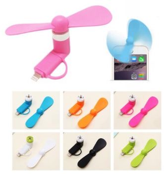 Portable 2-in-1 Mini Fan for Phones