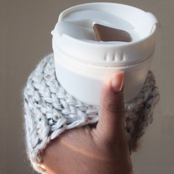 Knits Wool Beer Mittens Set Drink Holder Glove