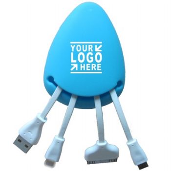 Mirco USB Cord Data Cable In Water Drop Shape Silicone Bag