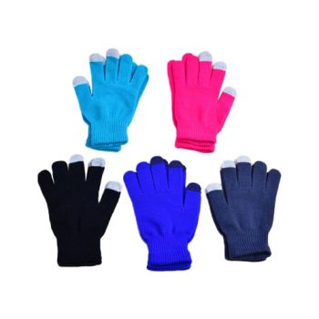 3 Fingers Touch Screen Acrylic Knit Gloves