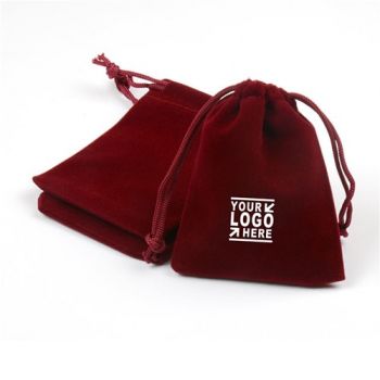 Elegant Velvet Drawstring Jewelry Pouch